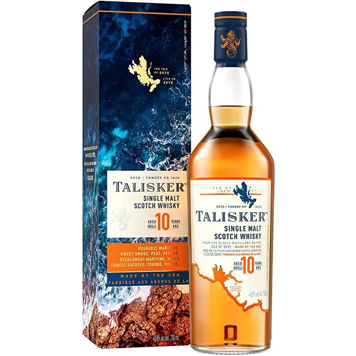 Talisker 10 aos x750ml. - Single Malt Whisky, Escocia
