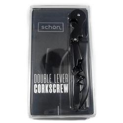 Sacacorchos Doble Impulso Schon en Estuche - Destapador 2 Tiempos