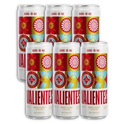 Valientes Rojo x355ml. Vermu La Fuerza con Soda - Pack x6 Latas 