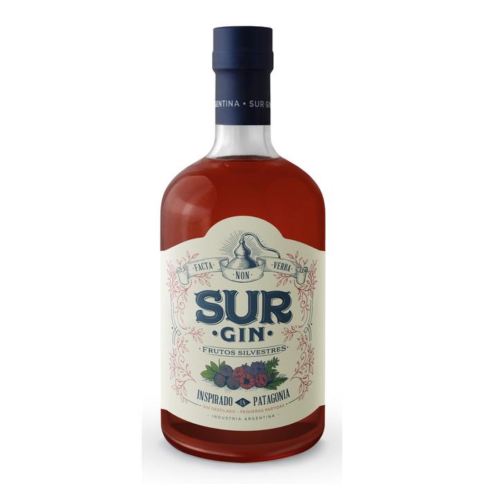 Sur Gin Frutos Silvestres x750ml. - Inspirado en la Patagonia
