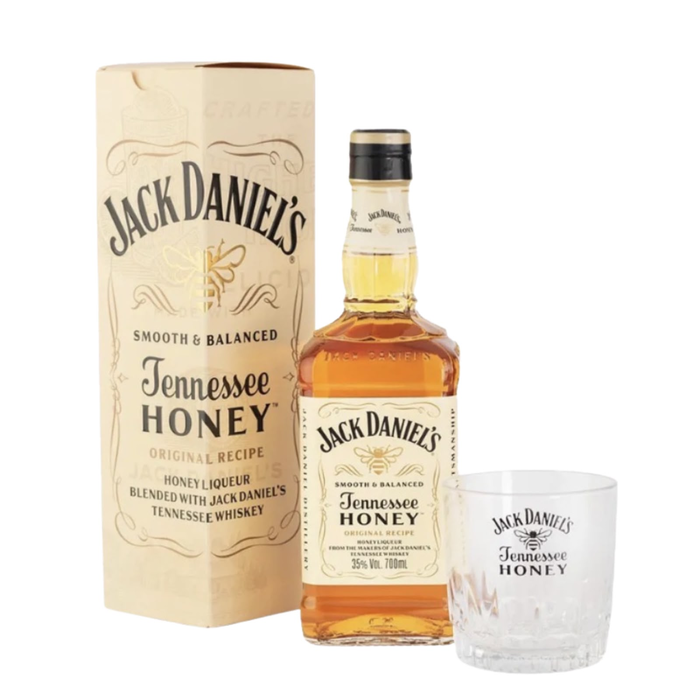 Estuche x1 Jack Daniel�s Tennessee Honey x700ml. + Vaso de Whisky - Whiskey