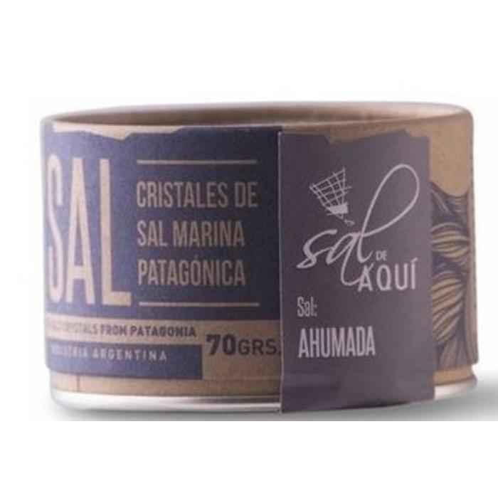 Sal de Aqui Ahumada x70grs - Cristales de Sal Marina