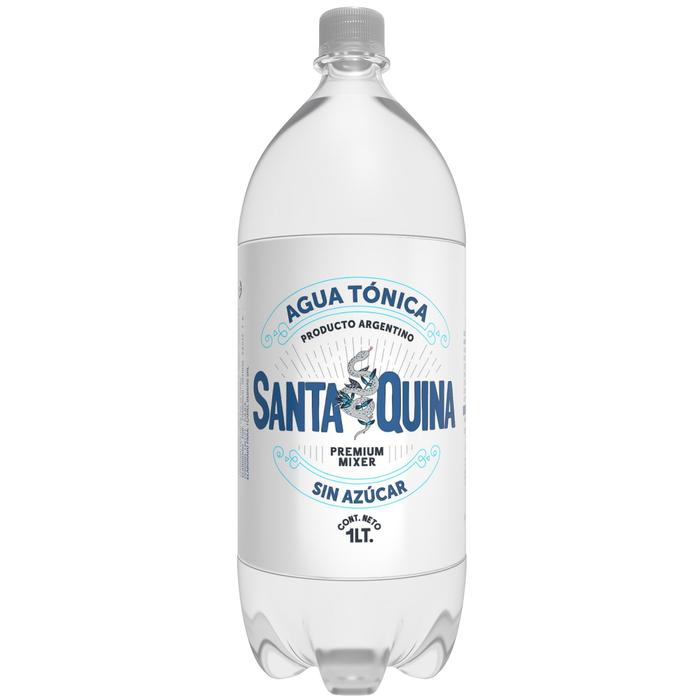 Santa Quina Sin Azucar x1 Litro - Agua Tonica - Botella de Plastico - Novedad!