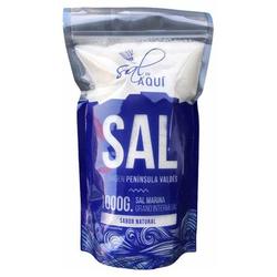 Sal de Aqui Natural Grano Intermedio x1 Kilo - Cristales de Sal Marina