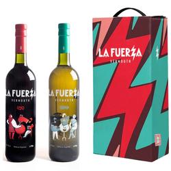 Estuche x2 La Fuerza Vermouth x750ml.: 1 Rojo + 1 Blanco