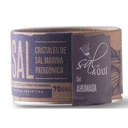 Sal de Aqui Ahumada x70grs - Cristales de Sal Marina