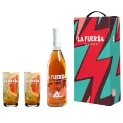 La Fuerza Primavera Vermouth x750ml. + 2 Vasos Vermuteros en Estuche